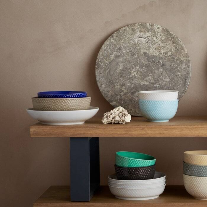 Rhombe Earth Bowl, Slate, Ø: 4.3" - Ø: 4.3"