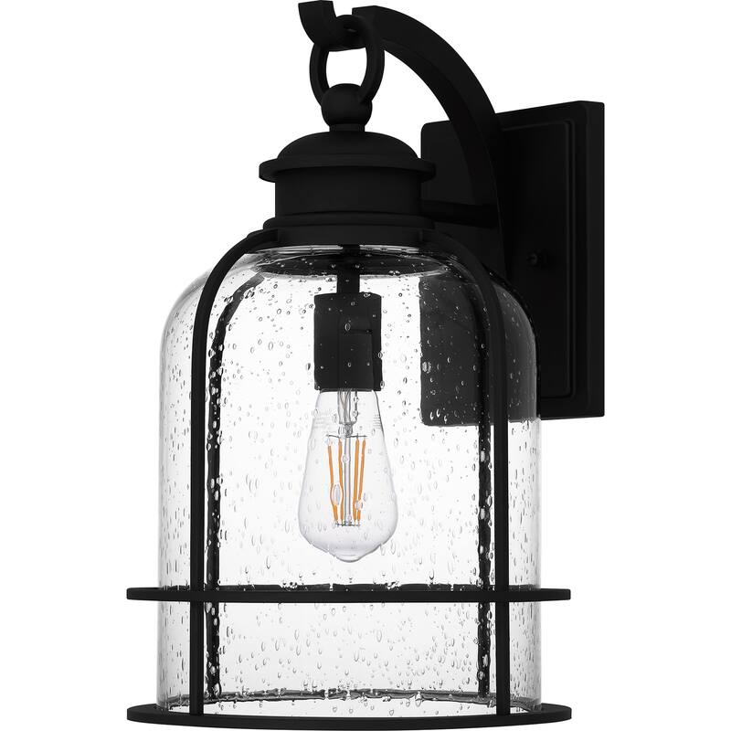 Bowles 1-Light Earth Black Outdoor Wall Lantern