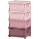 preview thumbnail 3 of 28, Rounded Edges Clothes Toy Cubby Storage with 4 Drawers Suitable for Your Sweetie - 4 Drawers