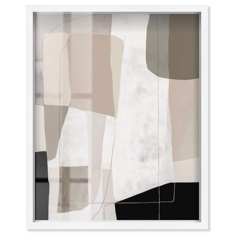 Neutral Forms II Shadowbox by Art Remedy - White - 20" x 24"