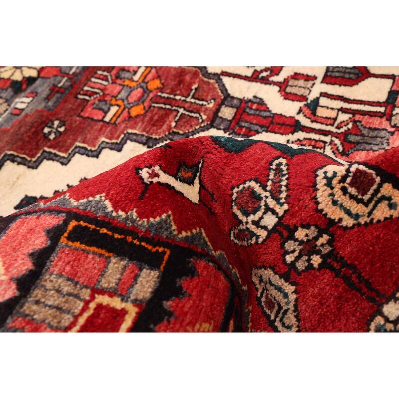 ECARPETGALLERY Hand-knotted Andelz Red Wool Rug - 3'7 x 9'5