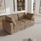 preview thumbnail 1 of 20, 78" Cloud Sectional Couch, Modular Sofa, Plush Soft Deep Seat Couch for Living Room Brown