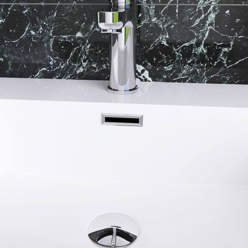 Floating Bathroom Vanity with Integrated Resin Top