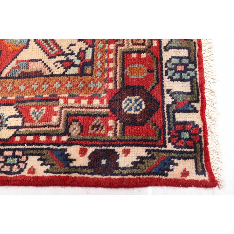 ECARPETGALLERY Hand-knotted Andelz Dark Navy Wool Rug - 4'6 x 8'10