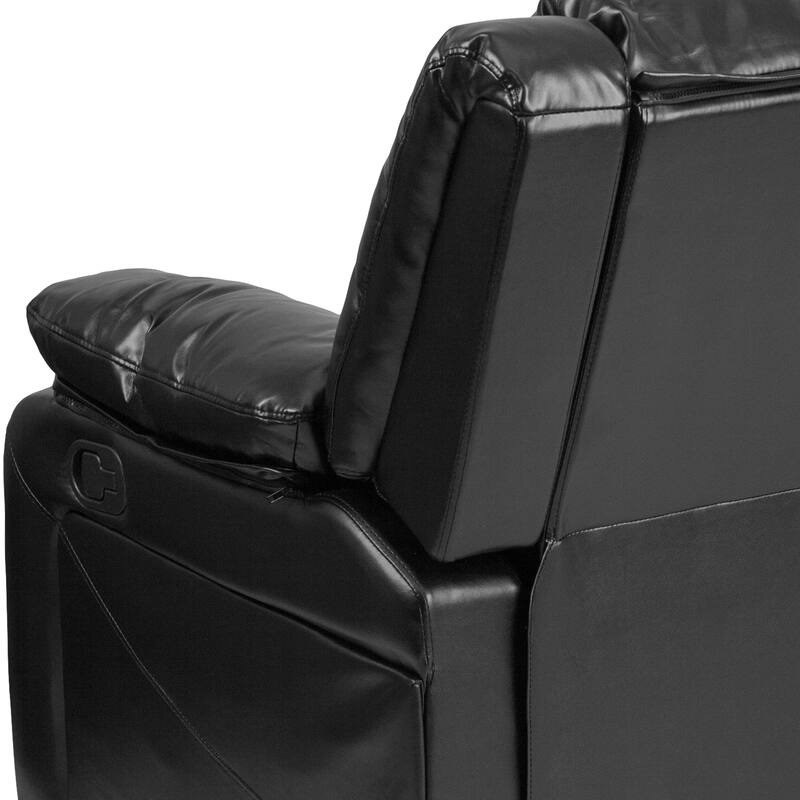 Contemporary Upholstered Recliner Loveseat with Headrests and Armrests - 56"W x 35" - 64"D x 38"H
