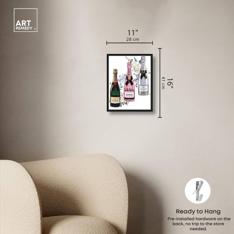 Doll Memories - Champagne Floral Canvas by Art Remedy
