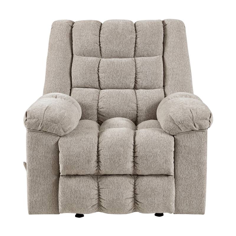 Gentle Rocking Motion Reclining Chair 1pc Chenille Upholstery Ultra Comfort Living Room Furniture