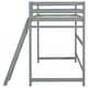 preview thumbnail 21 of 20, Twin Size Pine Wood High Loft Bed with inclined Ladder and Guardrails for Bedroom
