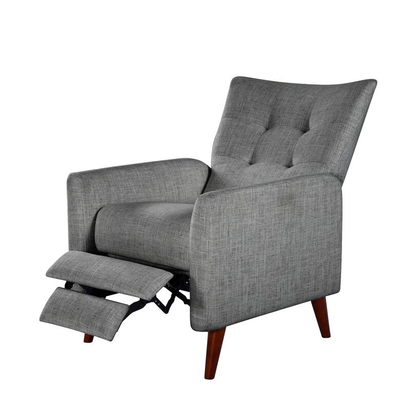 Aurora Comfy Manual Recliner with Wood Base