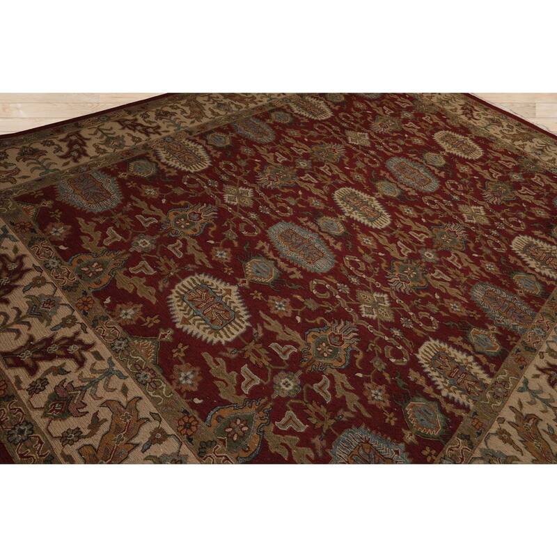 9'2''x11'11'' Hand Knotted Wool Rust Soumak Nourison Reversible Rug - 9' 2'' x 11' 11''