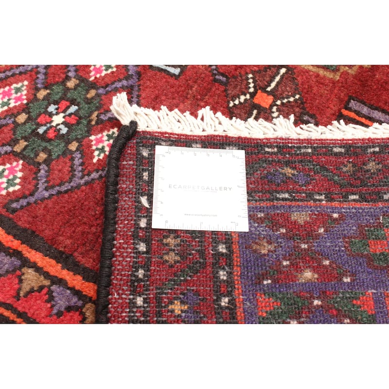 ECARPETGALLERY Hand-knotted Andelz Red Wool Rug - 4'5 x 7'6