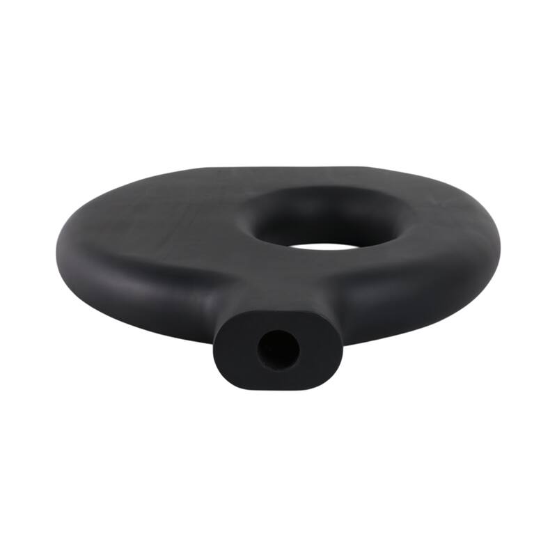 Decorative Wooden Cut-Out Vase - Black, 18"