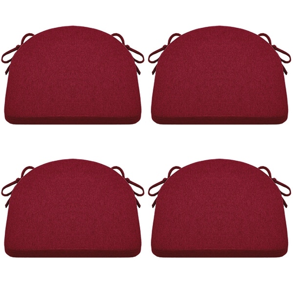 slide 2 of 7, Chair Cushions for Dining Chairs Set of 4 - Red