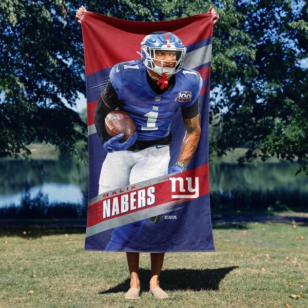 NFL New York Giants Player Beach Towel - 30 x 60 inches - Bed Bath