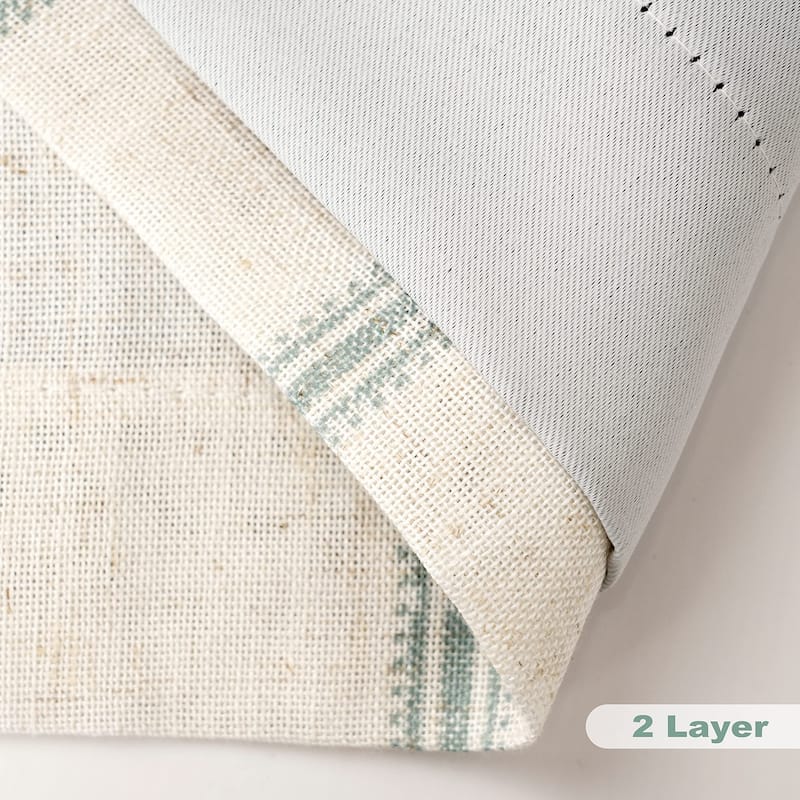 DriftAway Farmhouse Linen Blend Blackout Tie Up Curtain