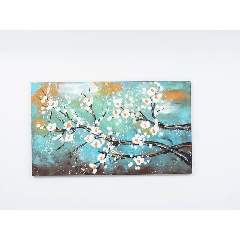 Wandela Wall Canvas Paintings 47'' x 27'' - Green