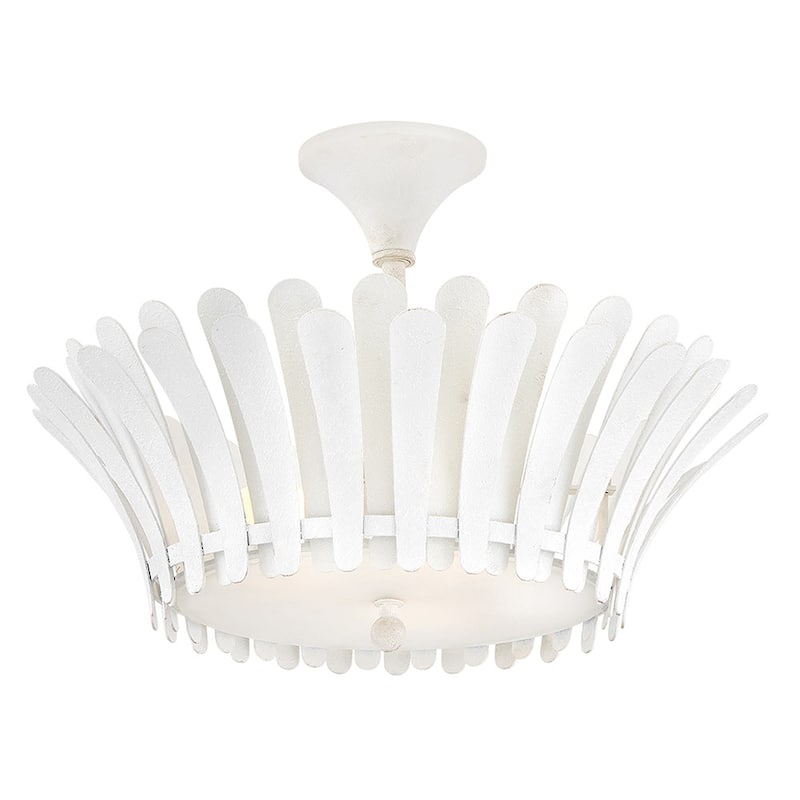 Hinkley Lighting 47693 Reina 3 Light 20" Wide Semi-Flush Ceiling