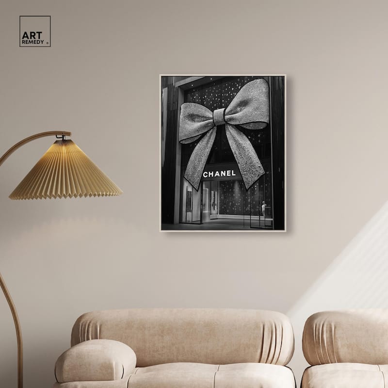 Big Bow Noir Store Canvas by Art Remedy