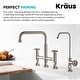 preview thumbnail 73 of 165, Kraus Urbix Industrial Solid Brass Kitchen Faucet