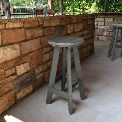 HIGHWOOD Birch Round Bar Height Stool - N/A