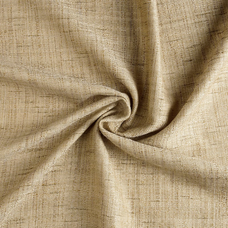 Exclusive Fabrics Raw Linen Weave Light Filtering Curtains for Bedroom & Living Room Curtains Pair - 2 Panel Drapes
