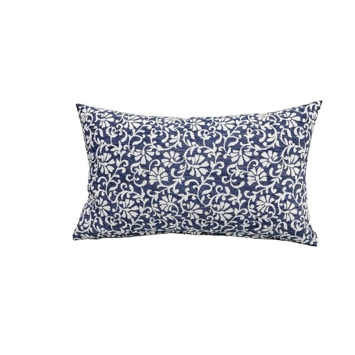 12" x 20" Indoor/Outdoor Throw Pillow, Set of 2 - N/A - Jasmine Blue