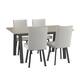 Option Concrete TFL Top/Light Grey Polyester/Black Metal