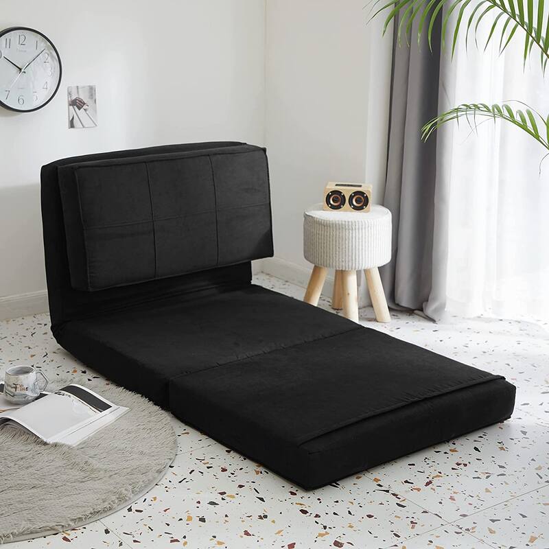 Urban Shop Ultra Suede Convertible Flip Chair