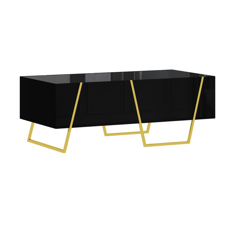 Modern Rectangular High Gloss Coffee Table