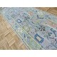 preview thumbnail 8 of 10, Hand Knotted Gray Oushak with Wool Oriental Rug (3' x 13'11") - 3' x 13'11"