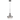 Brockton Matte Black Glass Pendant - One Size