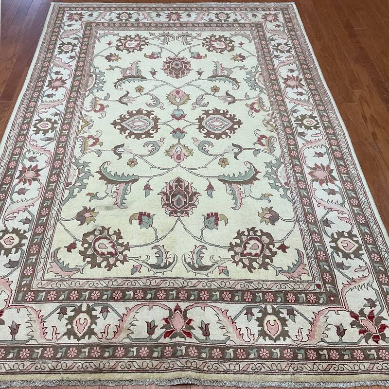 HERAT ORIENTAL Handmade Oushak Wool Rug - 6' x 8'10"
