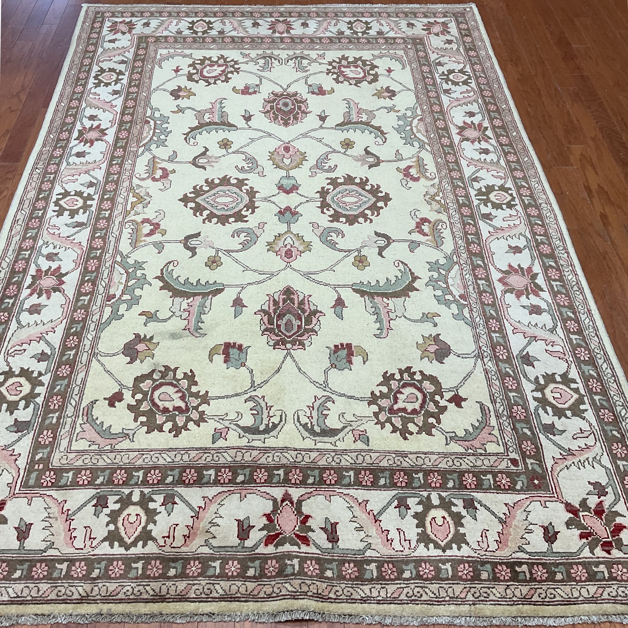 HERAT ORIENTAL Handmade Oushak Wool Rug - 6' x 8'10"