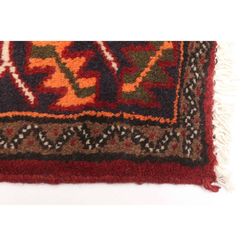 ECARPETGALLERY Hand-knotted Andelz Red Wool Rug - 4'2 x 6'7