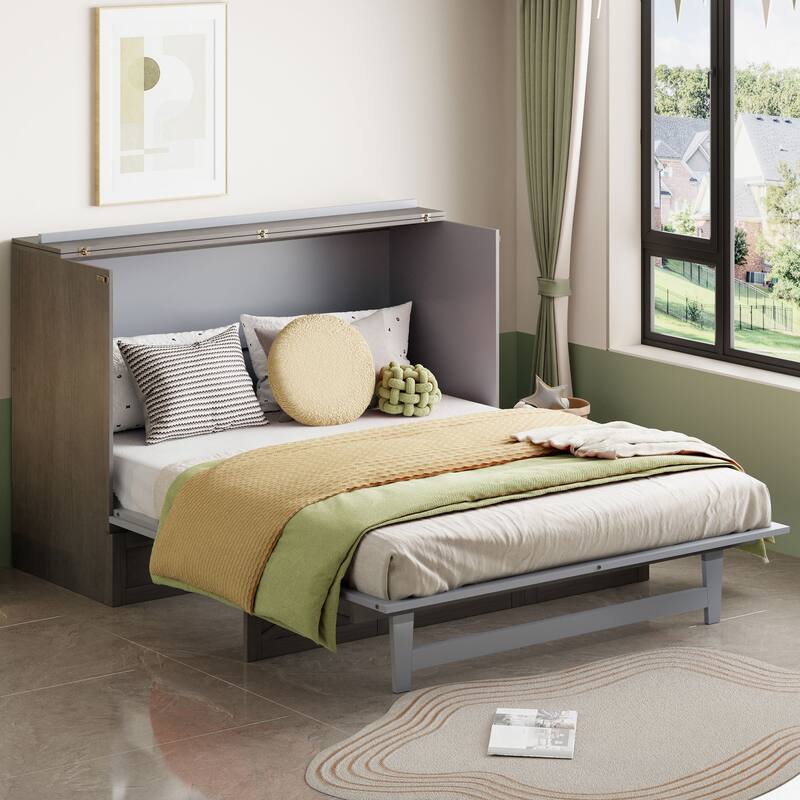 Modern Murphy Bed with Versatile Storage Drawers