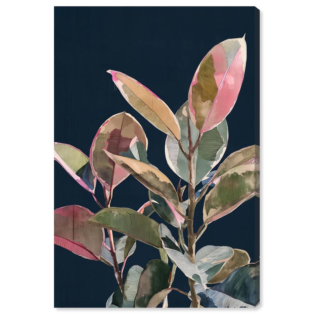 Fuchsia Frond II Canvas by Art Remedy, Gallery Wrapped