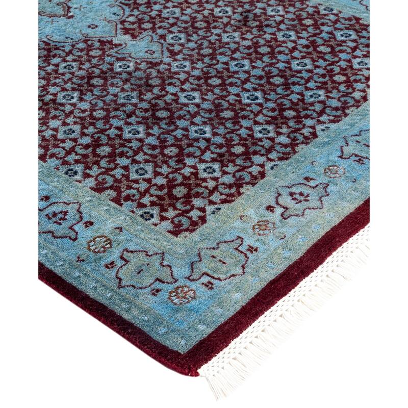 Overdyed One-of-a-Kind Hand-Knotted Area Rug - Red - 3' 3" x 5' 4"