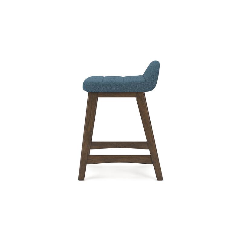 Signature Design by Ashley Lyncott Upholstered Counter Height Bar Stool (Set of 2) - 19"W x 20"D x 29"H