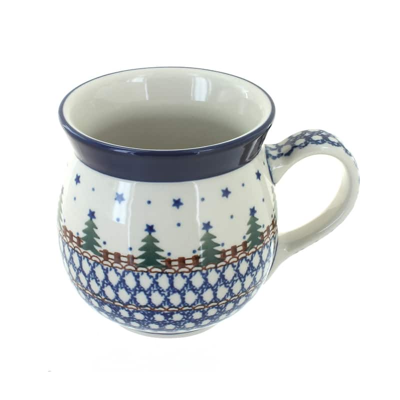 Blue Rose Polish Pottery Ceramika Artystyczna Bubble Mug - Rustic Pines