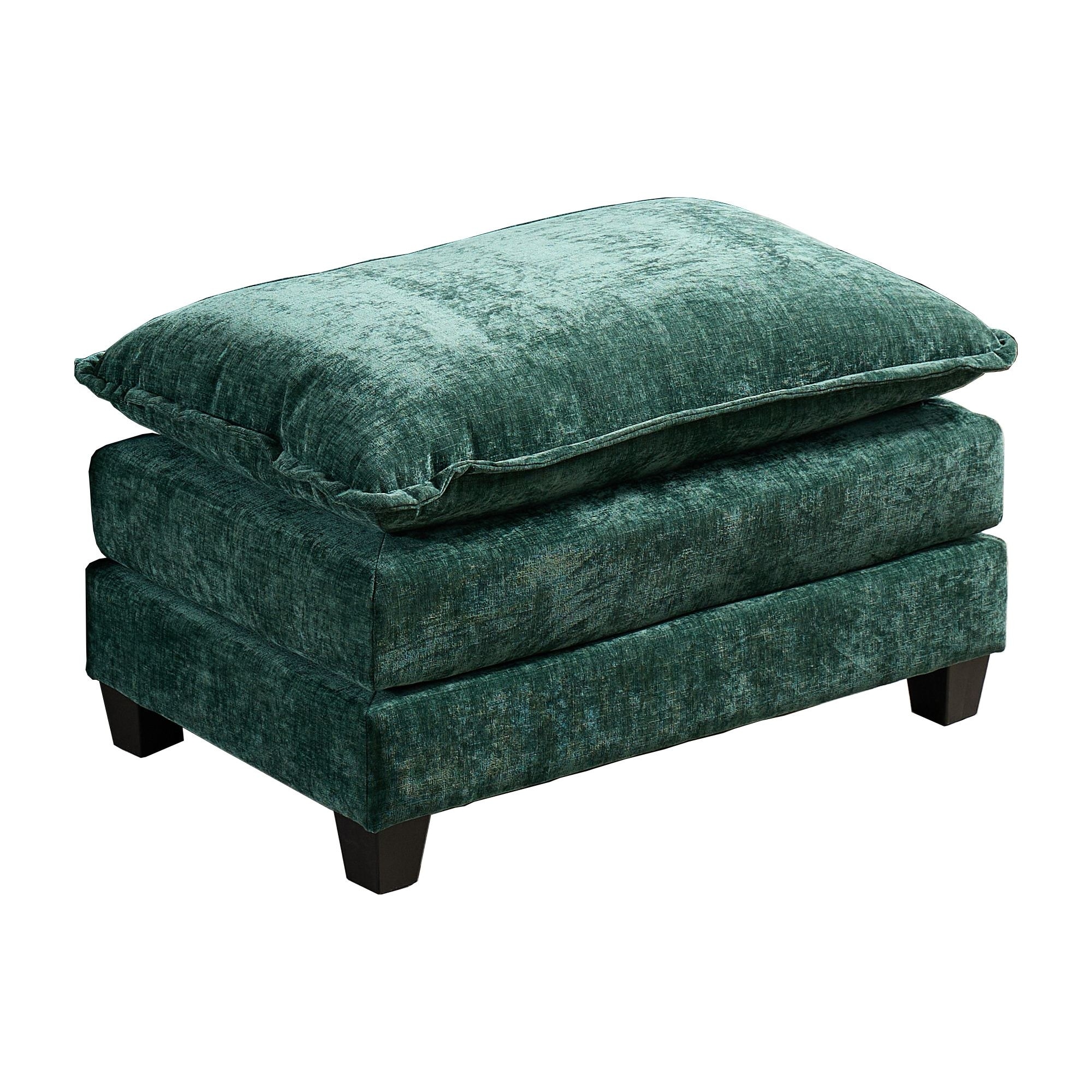 Soft Ottoman, for Living Room Bedroom and Apartment, Comfy Double Layer Upholstered Seat Cushion