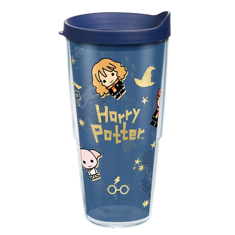 Tervis Harry Potter Charm Icons Made in USA Double Walled Insulated Travel Tumbler, Classic - 24oz