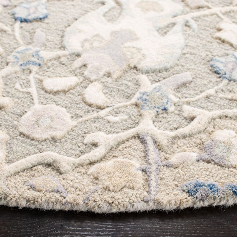 SAFAVIEH Handmade Glamour Noella Floral Wool Rug