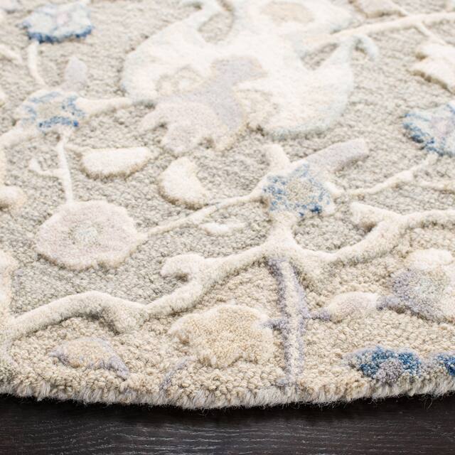 SAFAVIEH Handmade Glamour Noella Floral Wool Rug