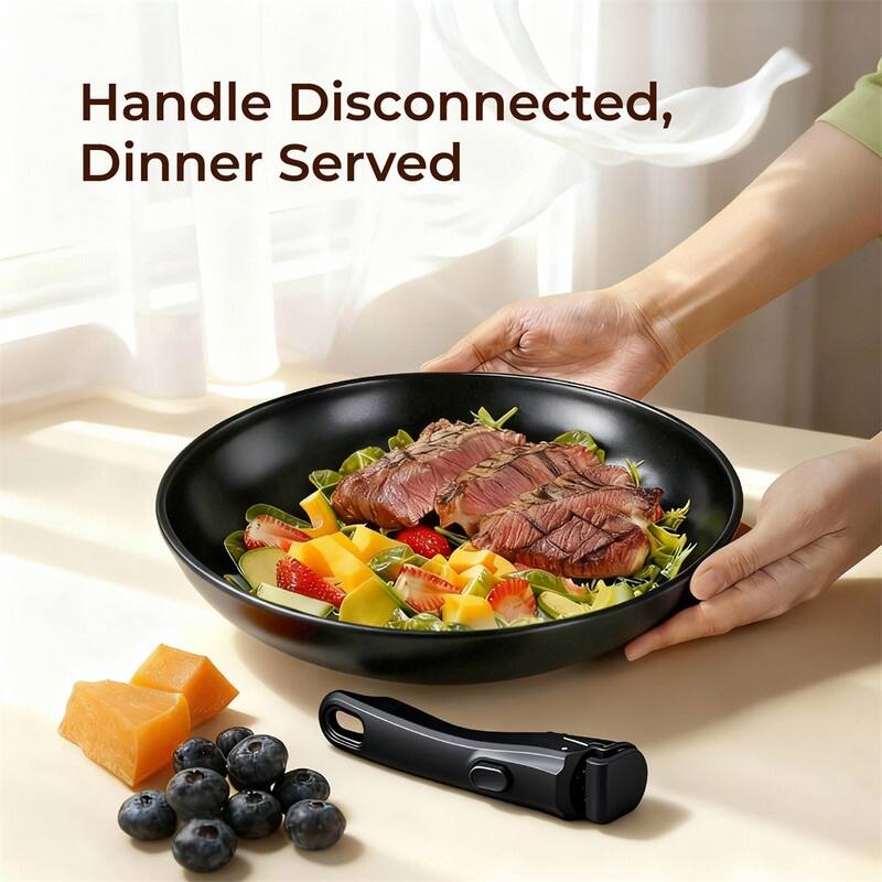 23 Pcs Nonstick Pots And Pans Set Cast Aluminum Cookware Set With Detachable Handles