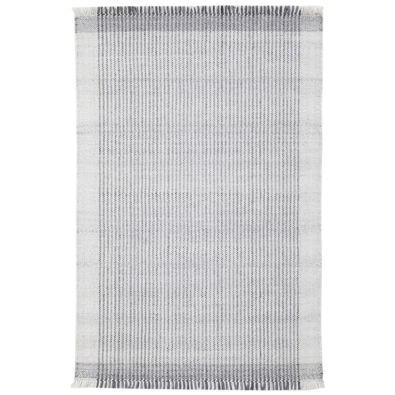 Terra by Obeetee Layla Biella Rug - Cream/Onyx - 2' x 3'