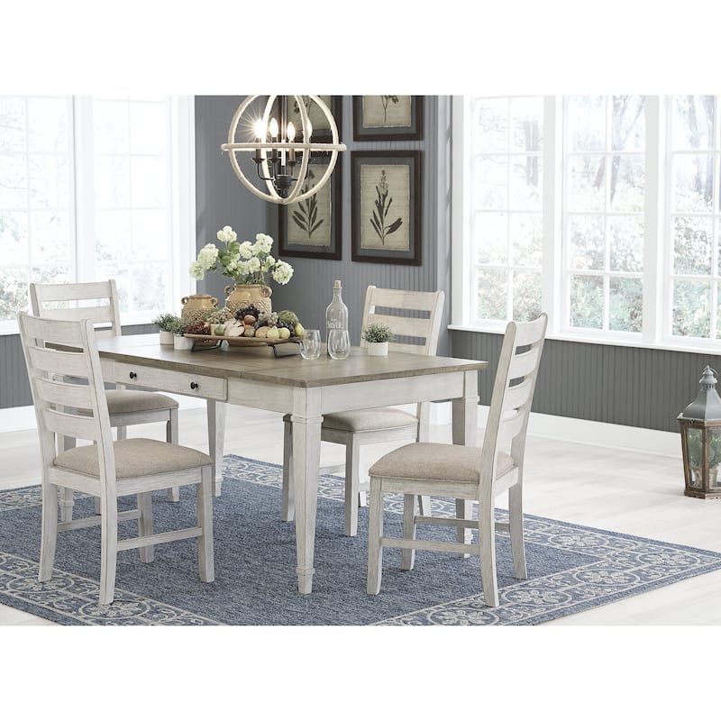 Signature Design by Ashley Skempton White / Light Brown 5-Piece Dining Package
