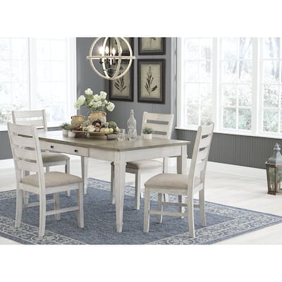 Signature Design by Ashley Skempton White / Light Brown 5-Piece Dining Package