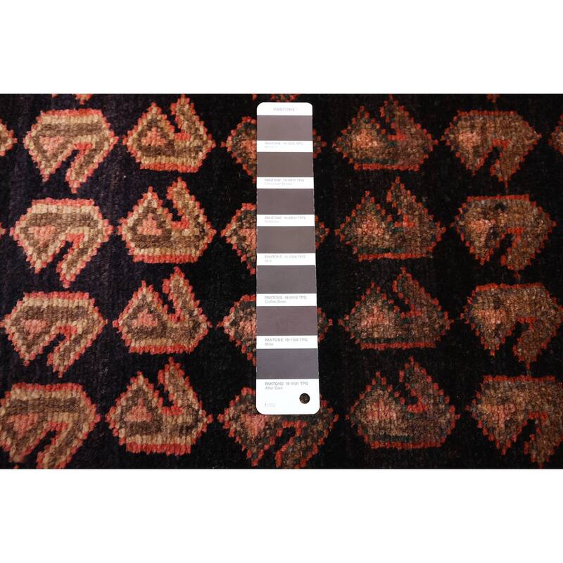 ECARPETGALLERY Hand-knotted Andelz Dark Navy Wool Rug - 4'1 x 8'10