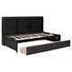 preview thumbnail 13 of 24, Twin Bed with Side Bookcase and Storage Drawers - Space-Optimizing Design