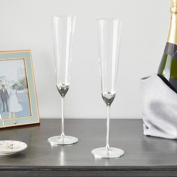 Kate Spade New York Take The Cake 2-Piece Champagne Flute Set, Crystal -  Bed Bath & Beyond - 41497349
